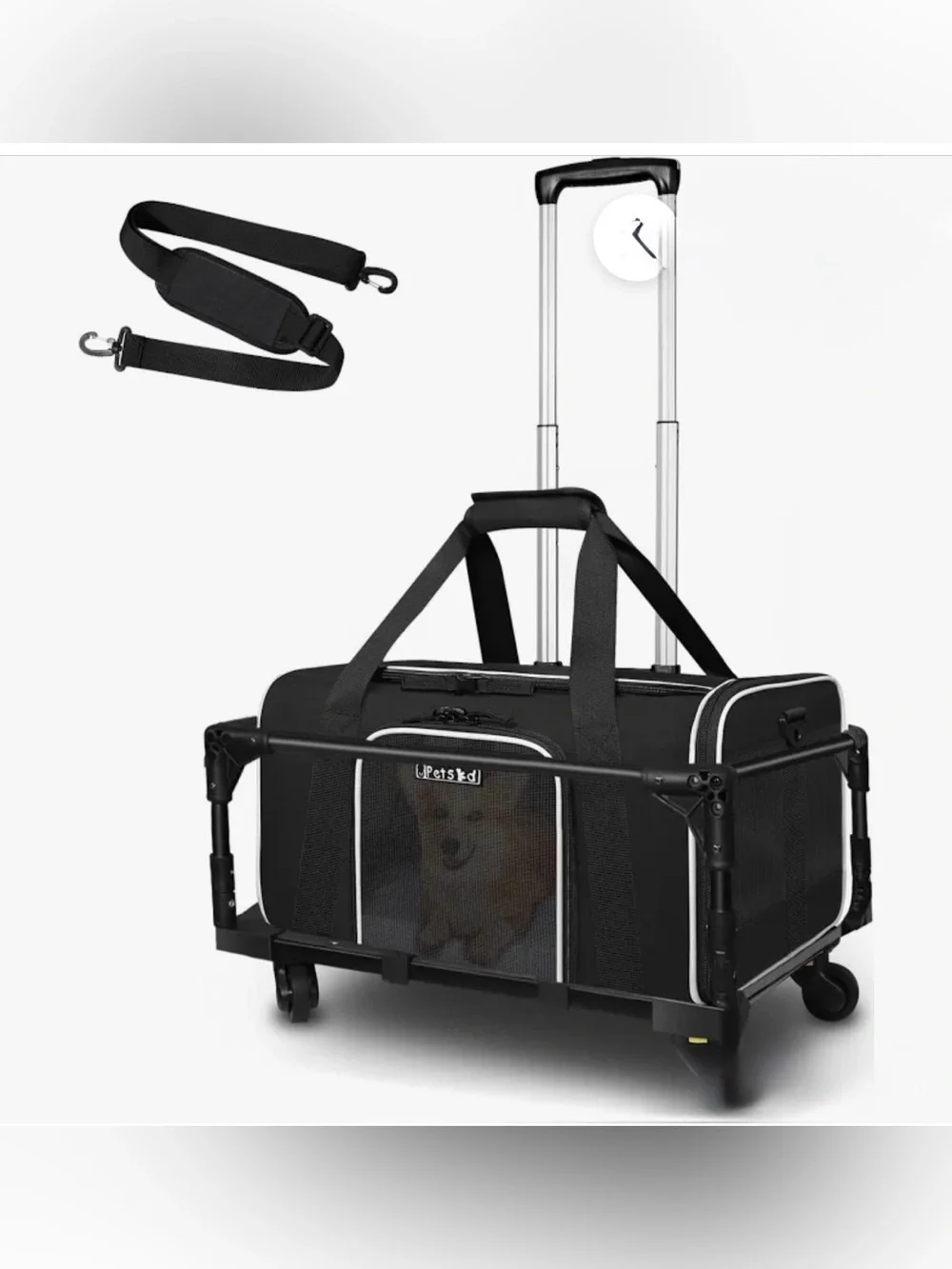 Petskd Rolling Pet Carrier – Expandable, Airline Approved